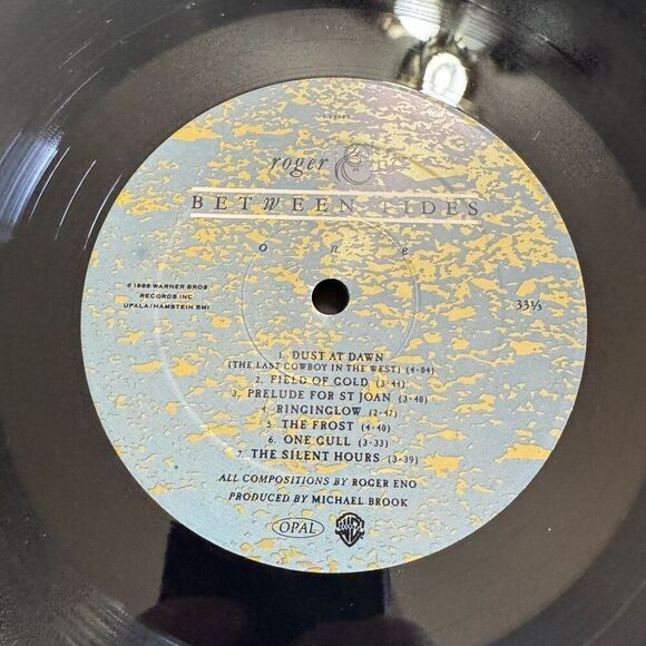 Roger Eno – Between Tides Opal Record LP – 9 25767-1 Modern Classical 1988 PROMO - Picture 5 of 9